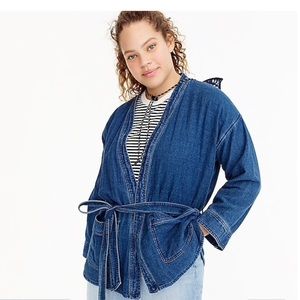 j crew denim wrap jacket